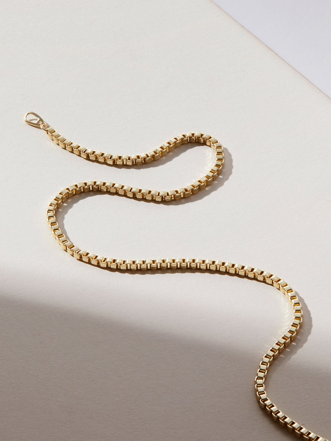Ana Luisa Jewelry Necklaces Medium Chains Box Chain Necklace Shae Gold