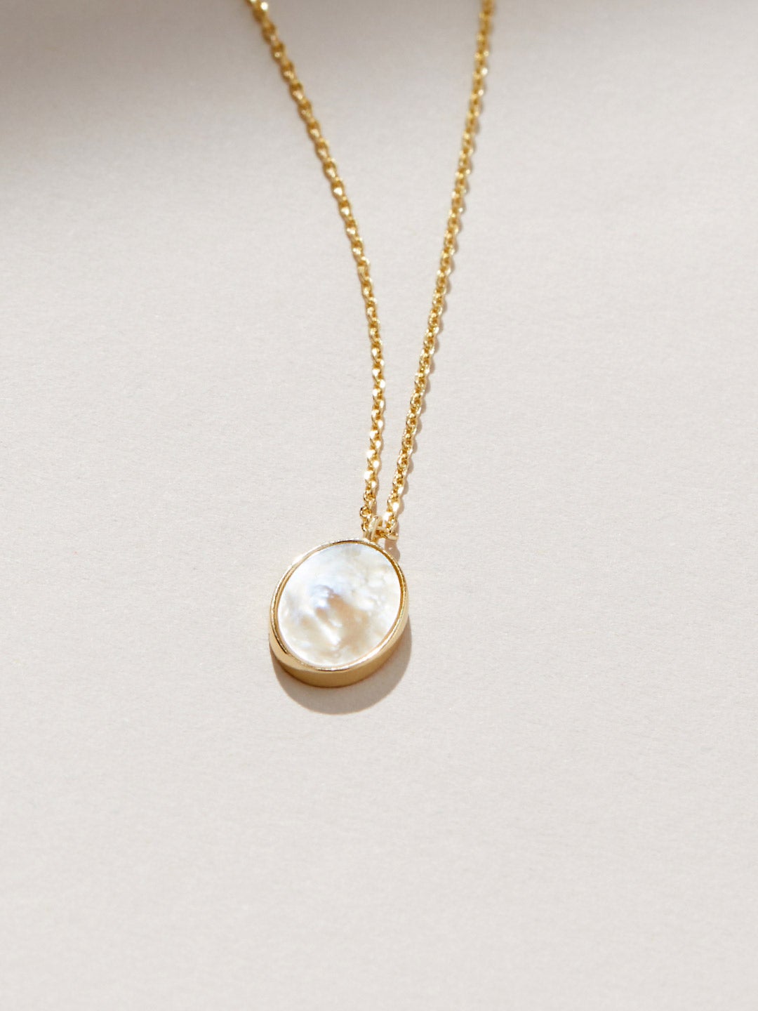 Ana Luisa Jewelry Necklaces Pendants Mother Of Pearl Necklace Vinta Oval Silver