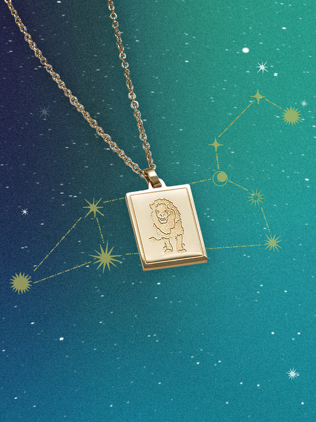 Ana Luisa Jewelry Necklaces Pendants Zodiac Necklace Leo Stainless Steel