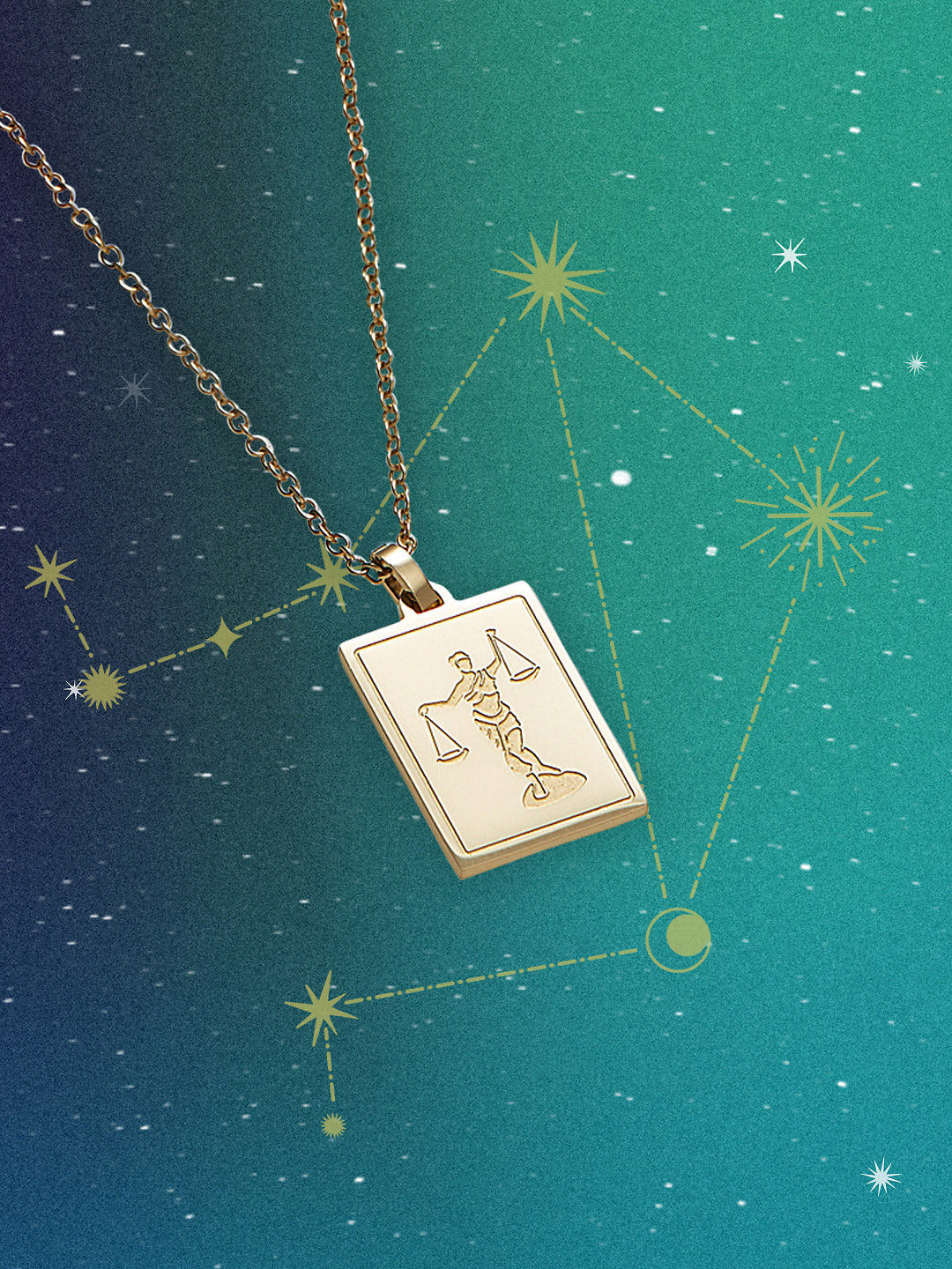 Ana Luisa Jewelry Necklaces Pendants Zodiac Necklace Libra Stainless Steel