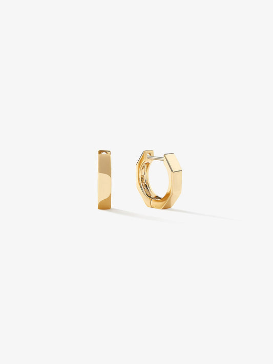 Ana Luisa Earrings Hoop Earrings Hardware Hoop Earrings Octo Mini Gold