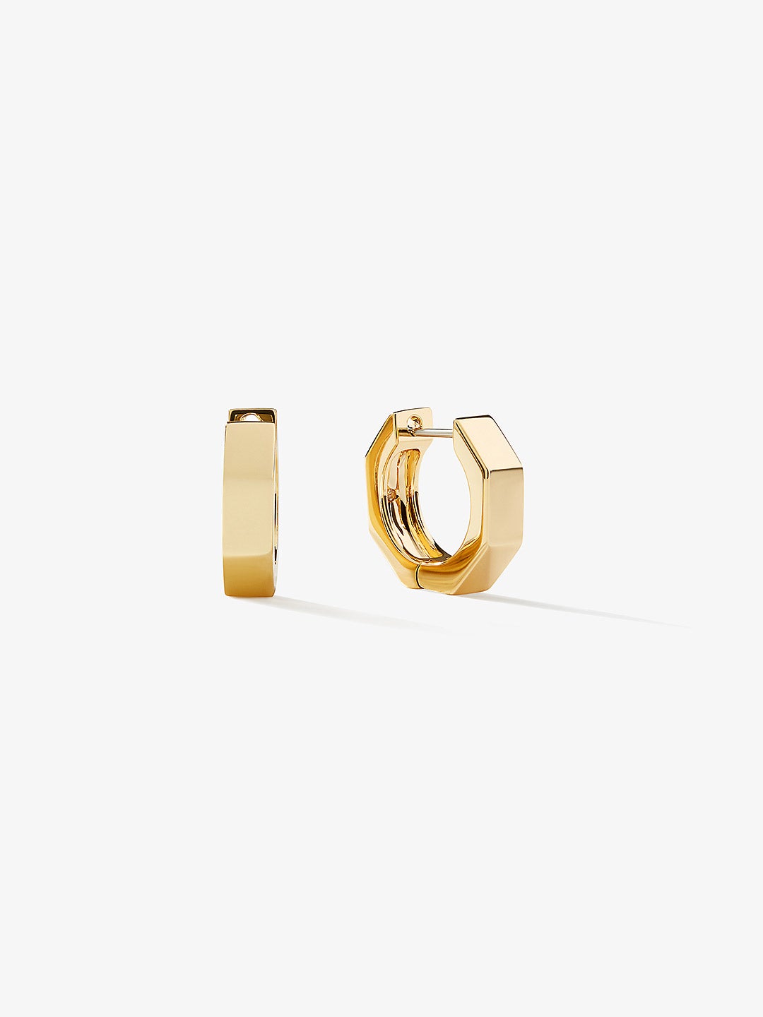 Ana Luisa Earrings Hoop Earrings Hardware Hoop Earrings Octo Small Gold