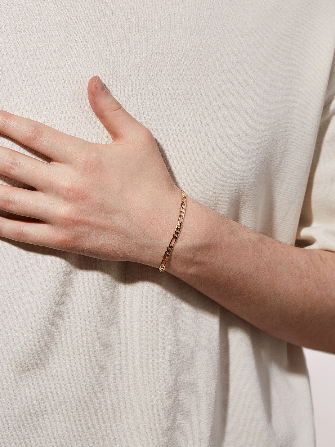 Ana Luisa Jewelry Bracelet Chain Bracelets Figaro Chain Bracelet Elijah Bold Gold