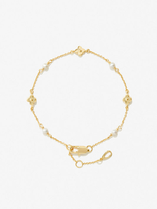 Ana Luisa Jewelry Bracelets Light Chains Flower Bracelet Hannah Bracelet Gold