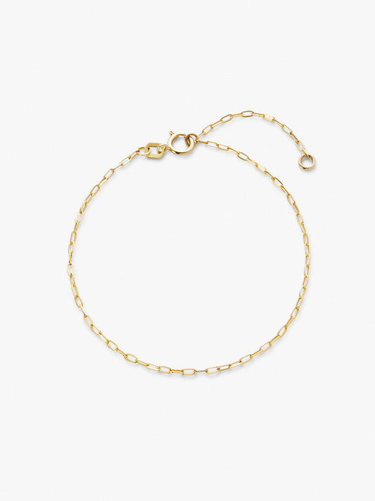 Ana Luisa Jewelry Bracelets Light Chains Gold Chain Bracelet Gold Paperclip Bracelet Solid Gold