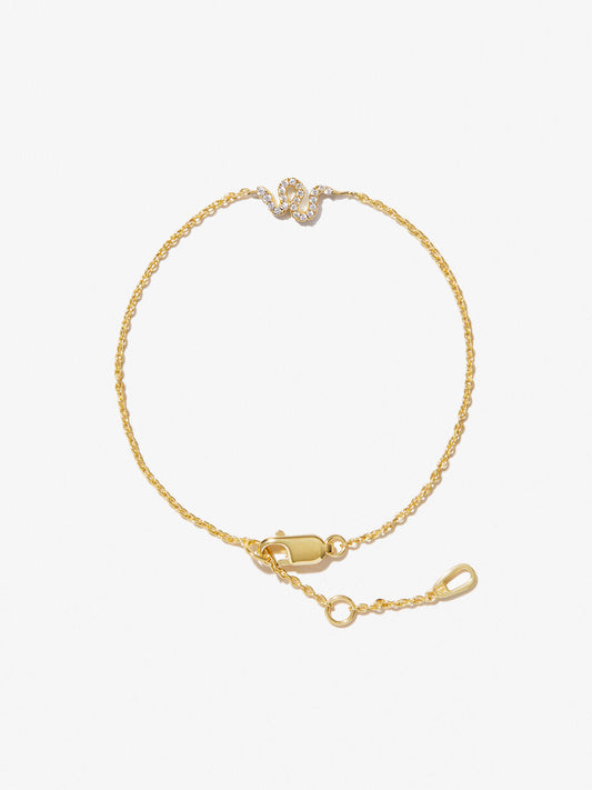 Ana Luisa Jewelry Bracelets Light Chains Snake Bracelet Alora Gold