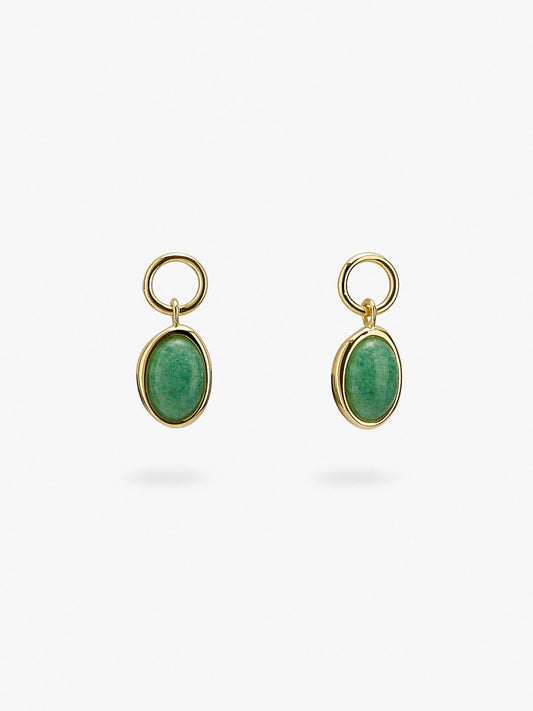 Ana Luisa Jewelry Charms Earring Charms Aventurine Charms Gold