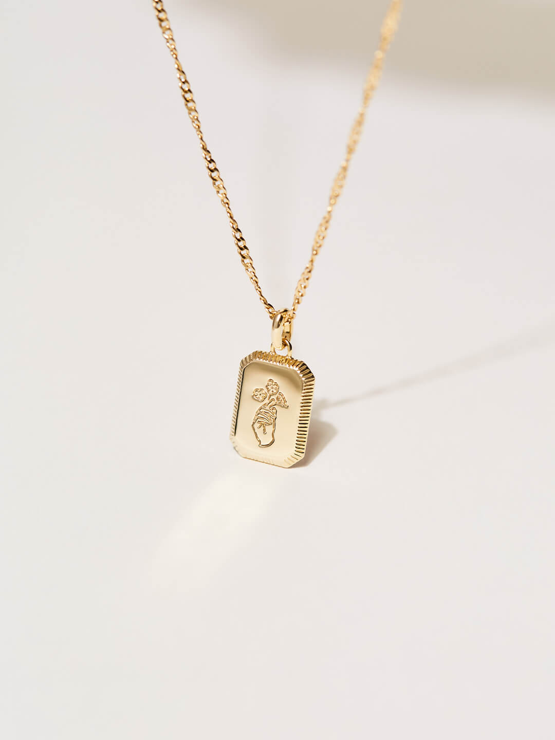 Ana Luisa Jewelry Co Creation Necklace Pendant Flower Necklace Forget-Me-Not Gold