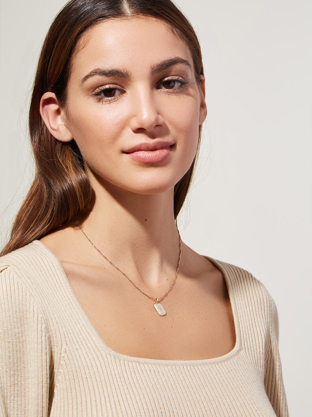 Ana Luisa Jewelry Co Creation Necklace Pendant Flower Necklace Forget-Me-Not Gold