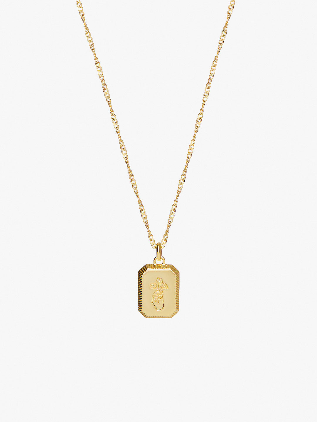 Ana Luisa Jewelry Co Creation Necklace Pendant Flower Necklace Forget-Me-Not Gold