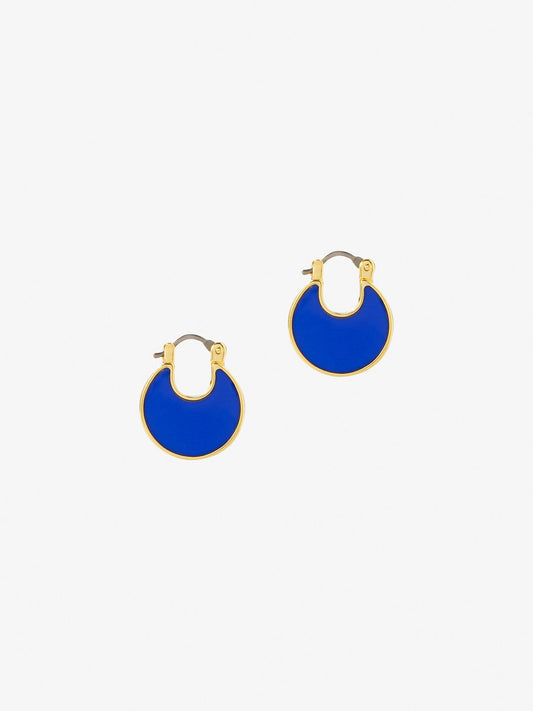 Ana Luisa Jewelry Earring Hoops Mini Hoop Earrings Mini Hana Deep Blue Gold