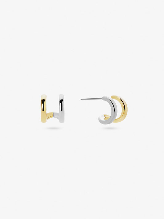 Ana Luisa Jewelry Earrings Huggie Double Hoop Earrings Cara Gold