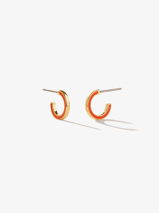 Ana Luisa Jewelry Earring Small Hoops Mini Hoop Earrings Cori Poppy Gold