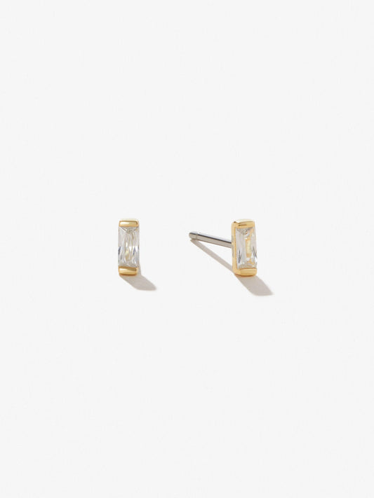 Ana Luisa Jewelry Earrings Studs Rectangle Earrings Kukei Silver