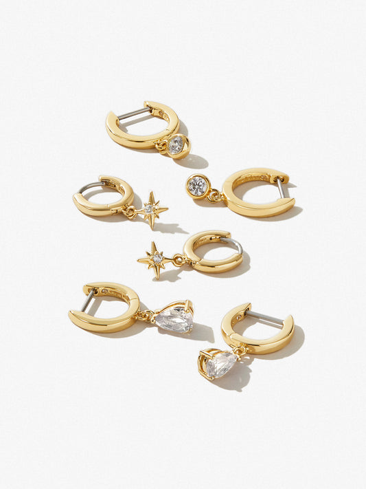 Ana Luisa Jewelry Earrings Charm Earring Bundle Gold