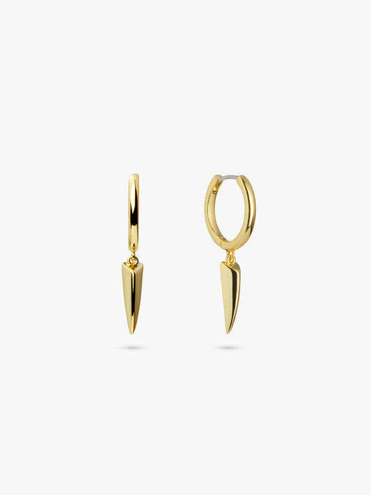 Ana Luisa Jewelry Earrings Drop Gold Huggie Hoop Earrings Marlow Gold