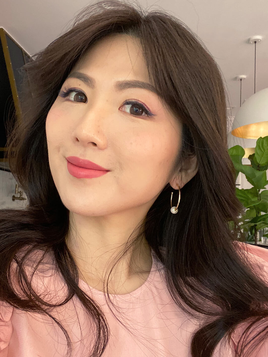 Ana Luisa Jewelry Earrings Hoop Earrings Endless Pearl Hoops Charis Gold