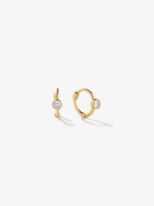 Ana Luisa Jewelry Earrings Hoop Earrings Gold Huggie Hoops Milo Gold