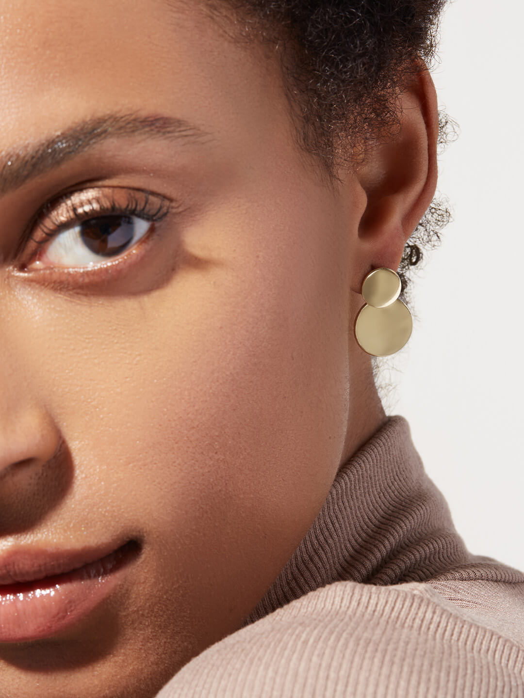 Ana Luisa Jewelry Earrings Hoop Earrings Mini Kinoko Gold Earring Solid Kinoko Gold