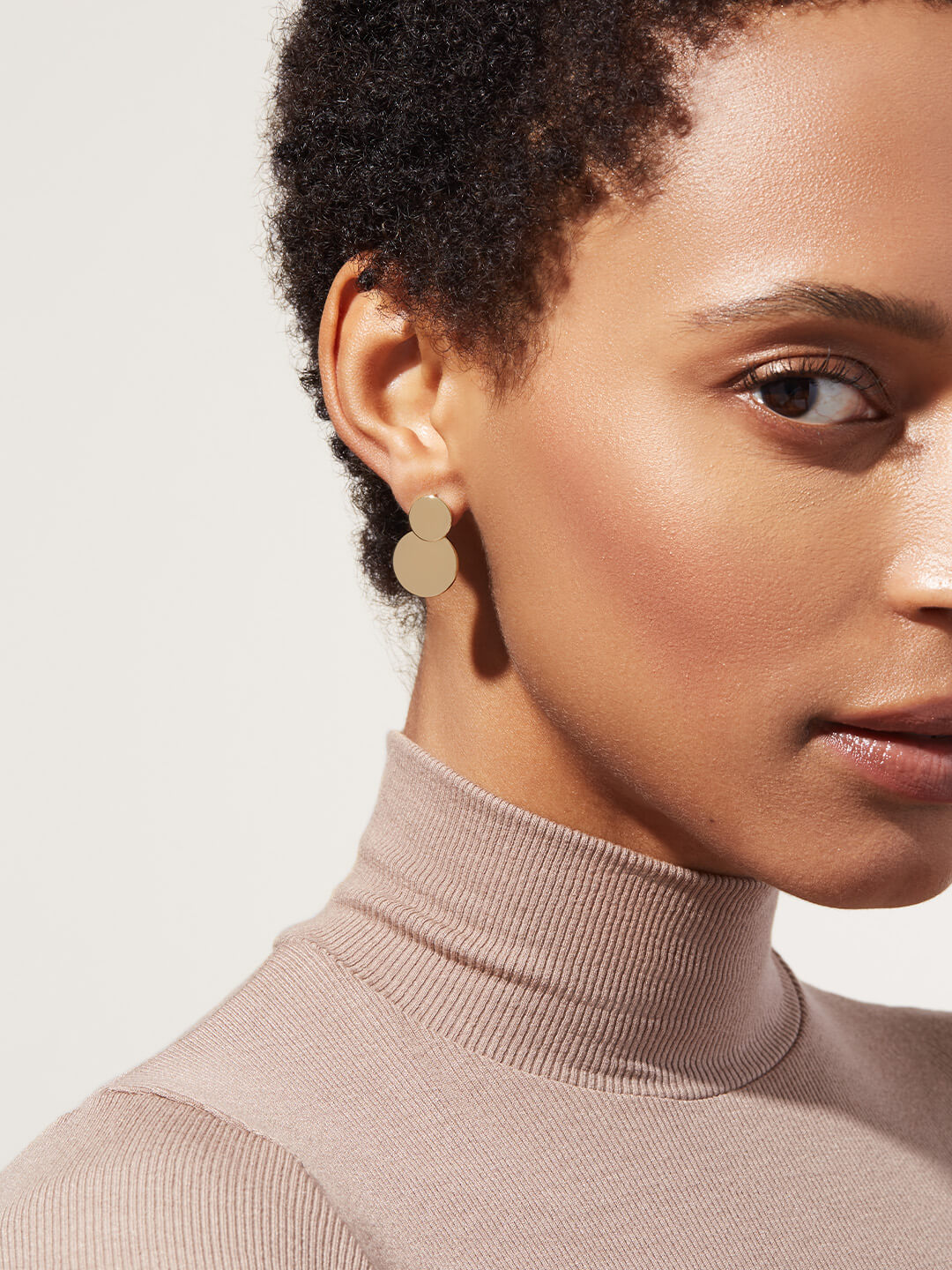 Ana Luisa Jewelry Earrings Hoop Earrings Mini Kinoko Gold Earring Solid Kinoko Gold