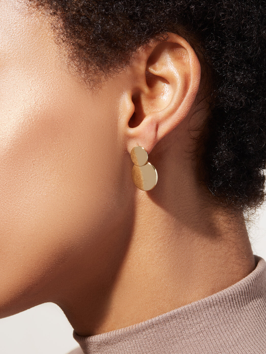 Ana Luisa Jewelry Earrings Hoop Earrings Mini Kinoko Gold Earring Solid Kinoko Gold