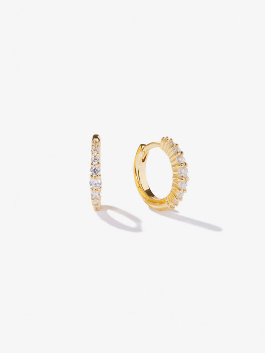 Ana Luisa Jewelry Earrings Huggie Huggie Hoops Nava Silver