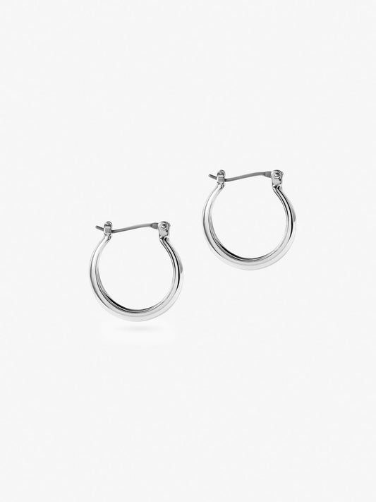Ana Luisa Jewelry Earrings Medium Hoops Endless Gold Hoop Earrings Venus Silver Rhodium
