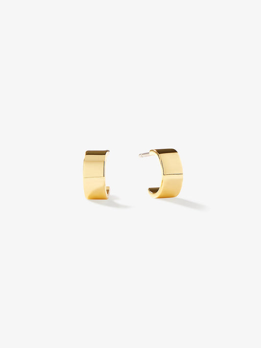 Ana Luisa Jewelry Earrings Mini Flat Band Hoops Mini Georgia Gold