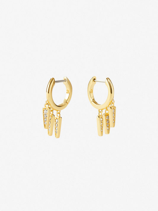 Ana Luisa Jewelry Earrings Small Hoops Charm Earrings Bristol Silver