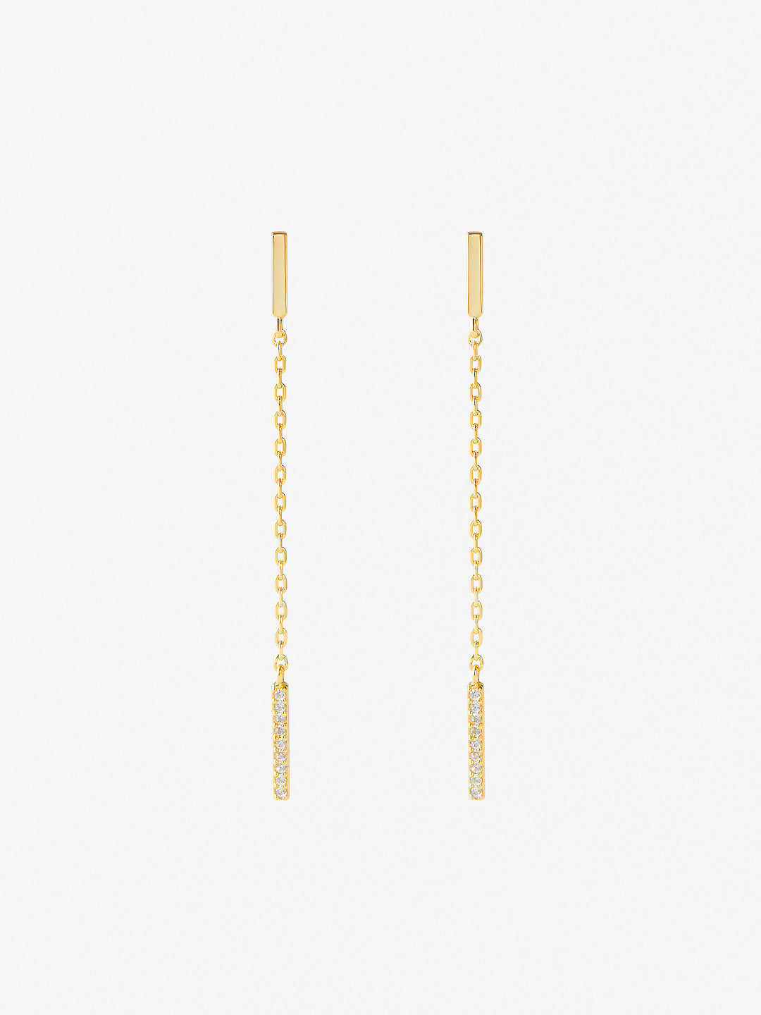 Ana Luisa Jewelry Earrings Stud Chain Earrings Rome Silver