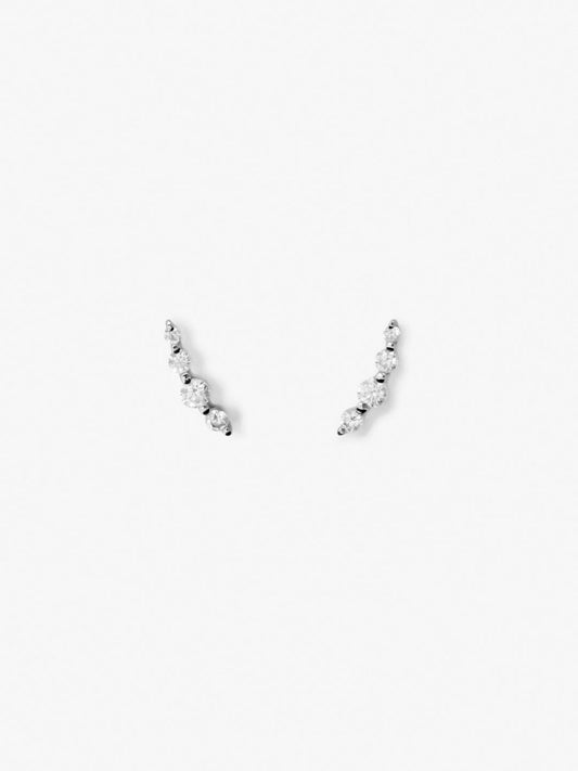 Ana Luisa Jewelry Earrings Stud Ear Climber Earrings Bonny Silver Silver