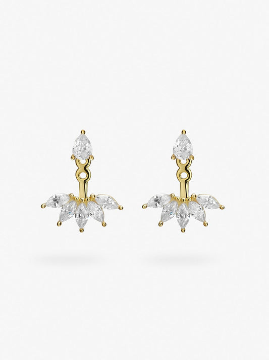 Gold Stud Earrings - Caroline