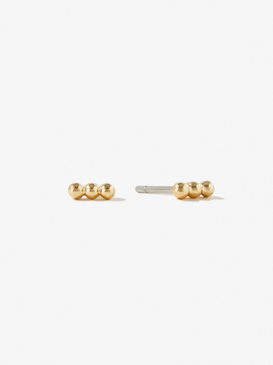 Ana Luisa Jewelry Earrings Stud Triple Bead Studs San Silver