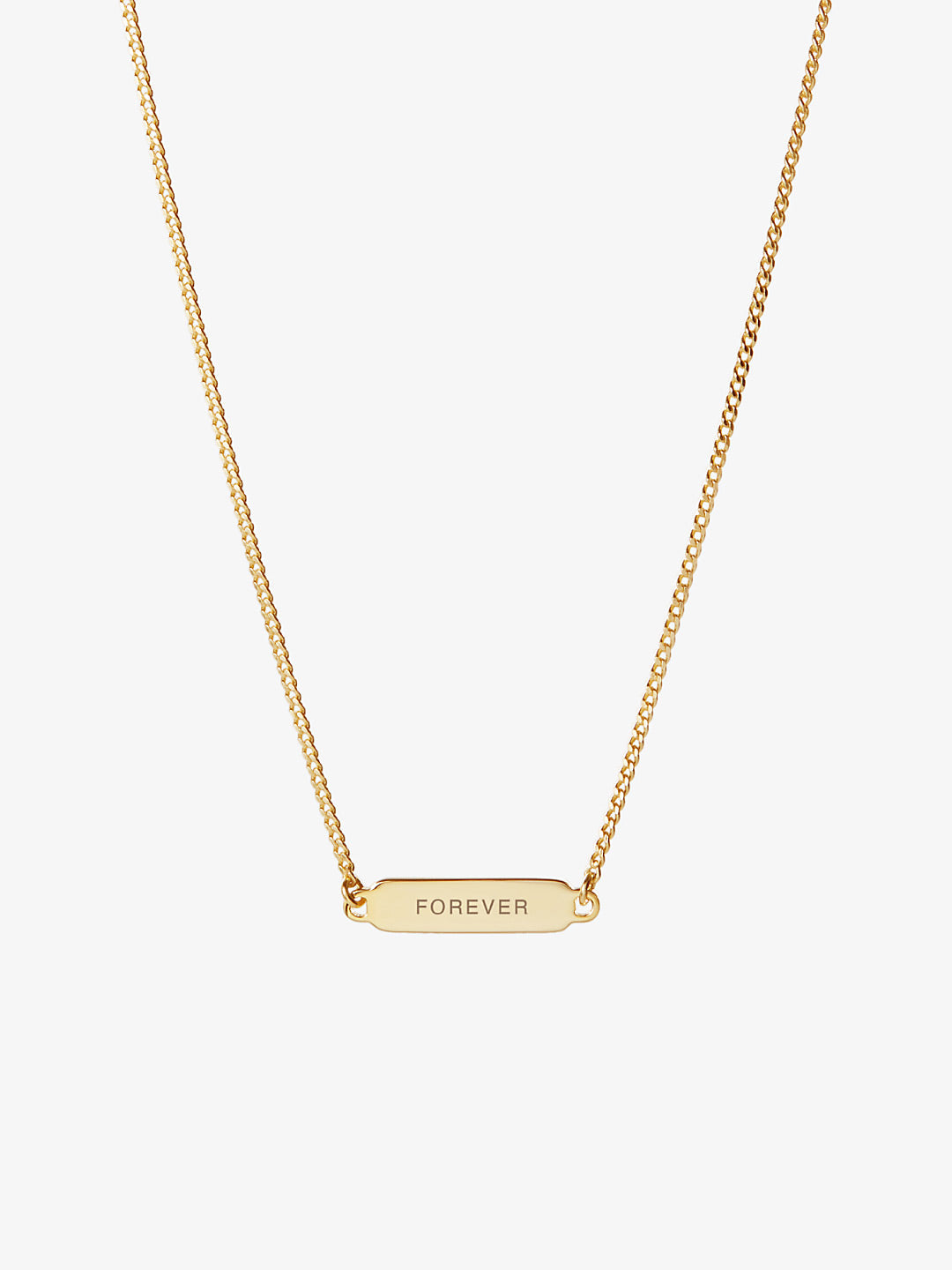 Ana Luisa Jewelry Pendant Engravable Gold Bar Necklace Id Slim Silver