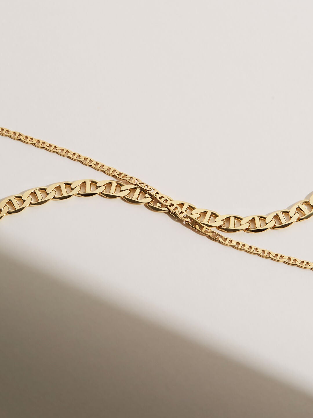 Ana Luisa Jewelry Necklace Chain Necklace Flat Mariner Chain Morgan Slim Gold