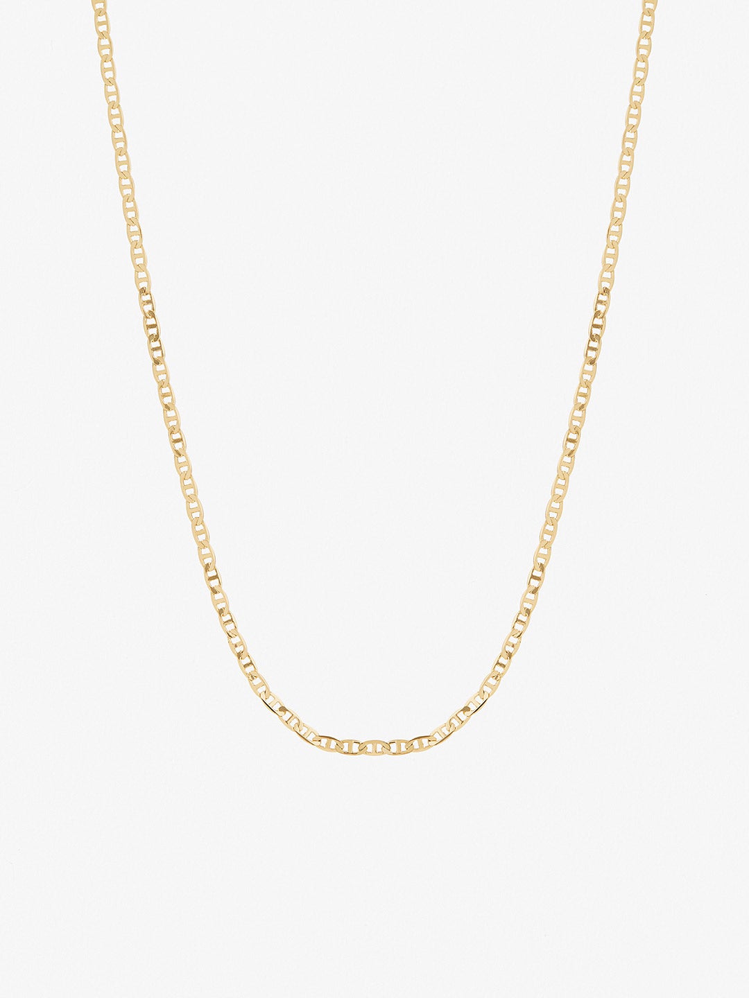 Ana Luisa Jewelry Necklace Chain Necklace Flat Mariner Chain Morgan Slim Gold