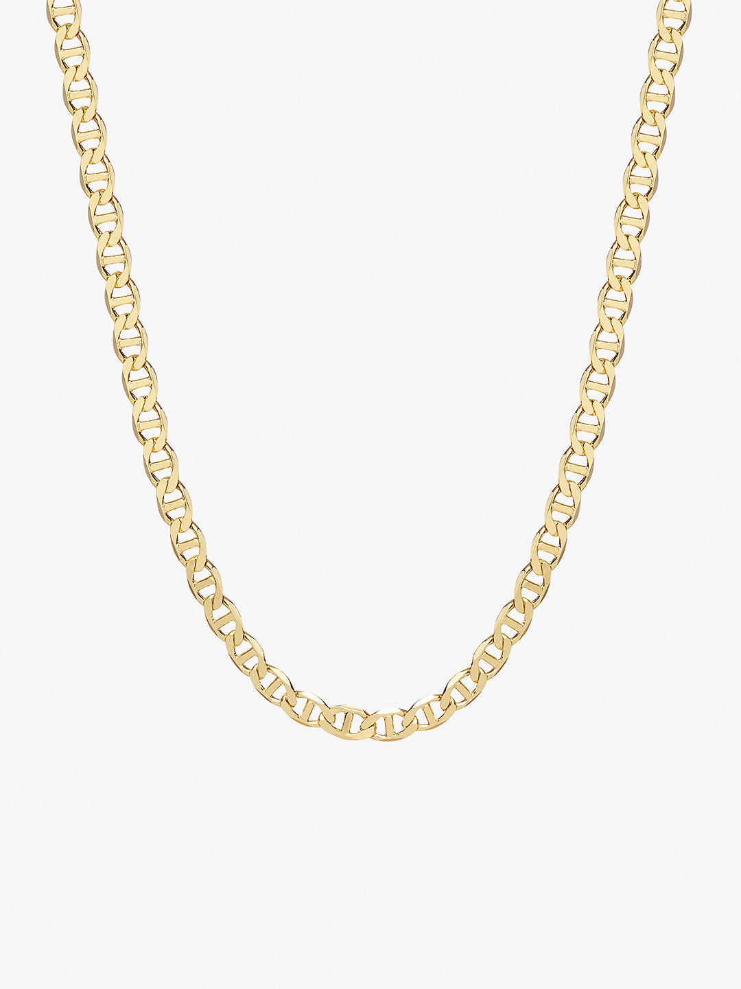 Ana Luisa Jewelry Necklace Chain Necklace Flat Mariner Chain Morgan Wide Gold