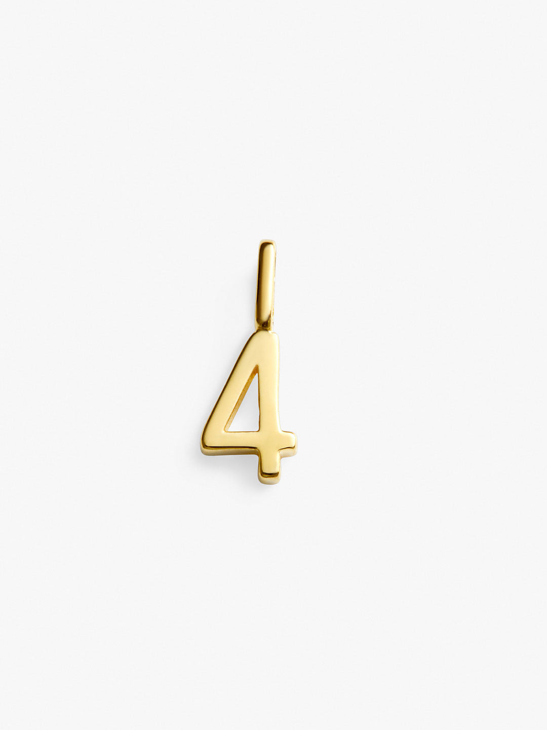 Ana Luisa Jewelry Necklace Charm Number Charm Number 4 Charm Silver