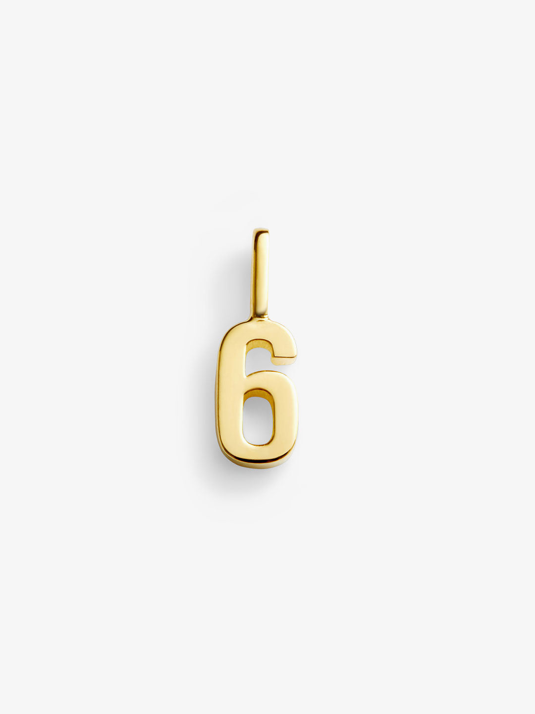 Ana Luisa Jewelry Necklace Charm Number Charm Number 6 Charm Silver