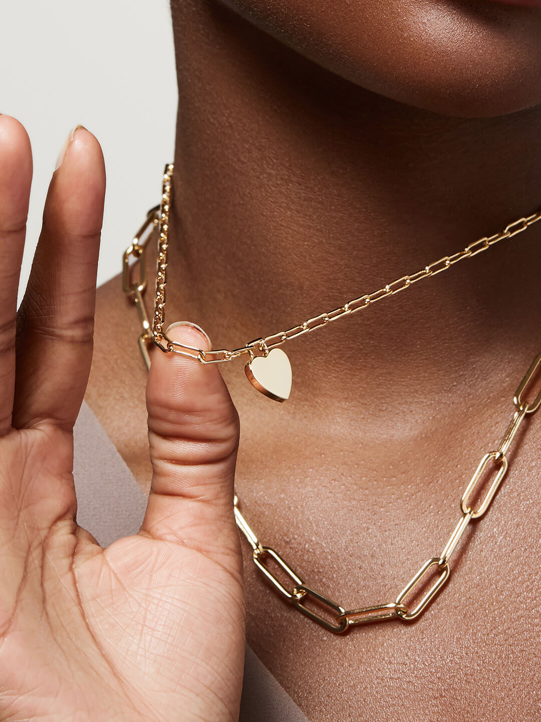 Ana Luisa Jewelry Necklace Layered Necklace Heart Necklace Set  Summer Gold