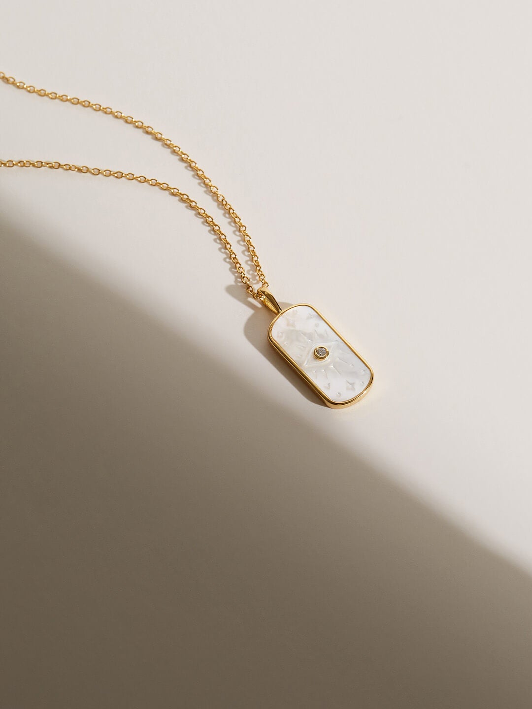 Ana Luisa Jewelry Necklace Pendant Necklace Engraved Pearl Necklace Fortuna Gold
