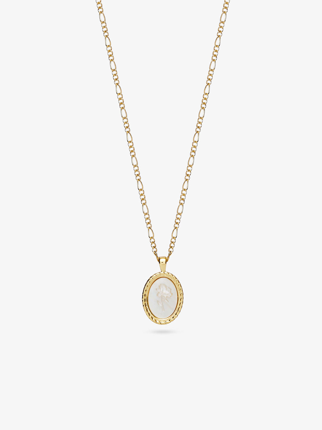 Ana Luisa Jewelry Necklace Pendant Necklace Rose Engraved Necklace Hannah Gold