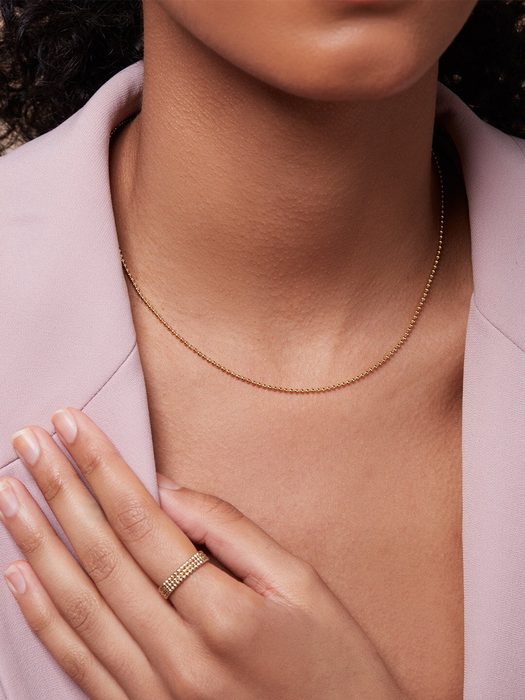 Ana Luisa Jewelry Necklaces Chain Necklace Ball Chain Necklace Alice Slim Silver