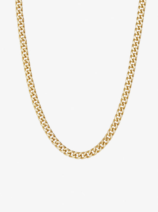 Ana Luisa Jewelry Necklaces Chain Necklace Curb Chain Necklace Adam Bold Gold Small