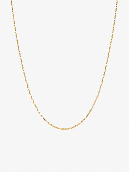 Ana Luisa Jewelry Necklaces Chain Necklaces Silver Box Chain Necklace Jo Gold