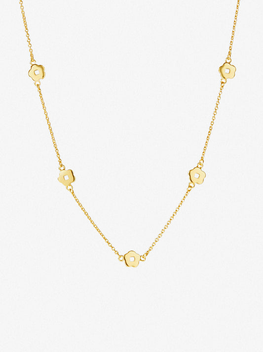 Ana Luisa Jewelry Necklaces Light Chains Flower Station Necklace Rowena Necklace Gold