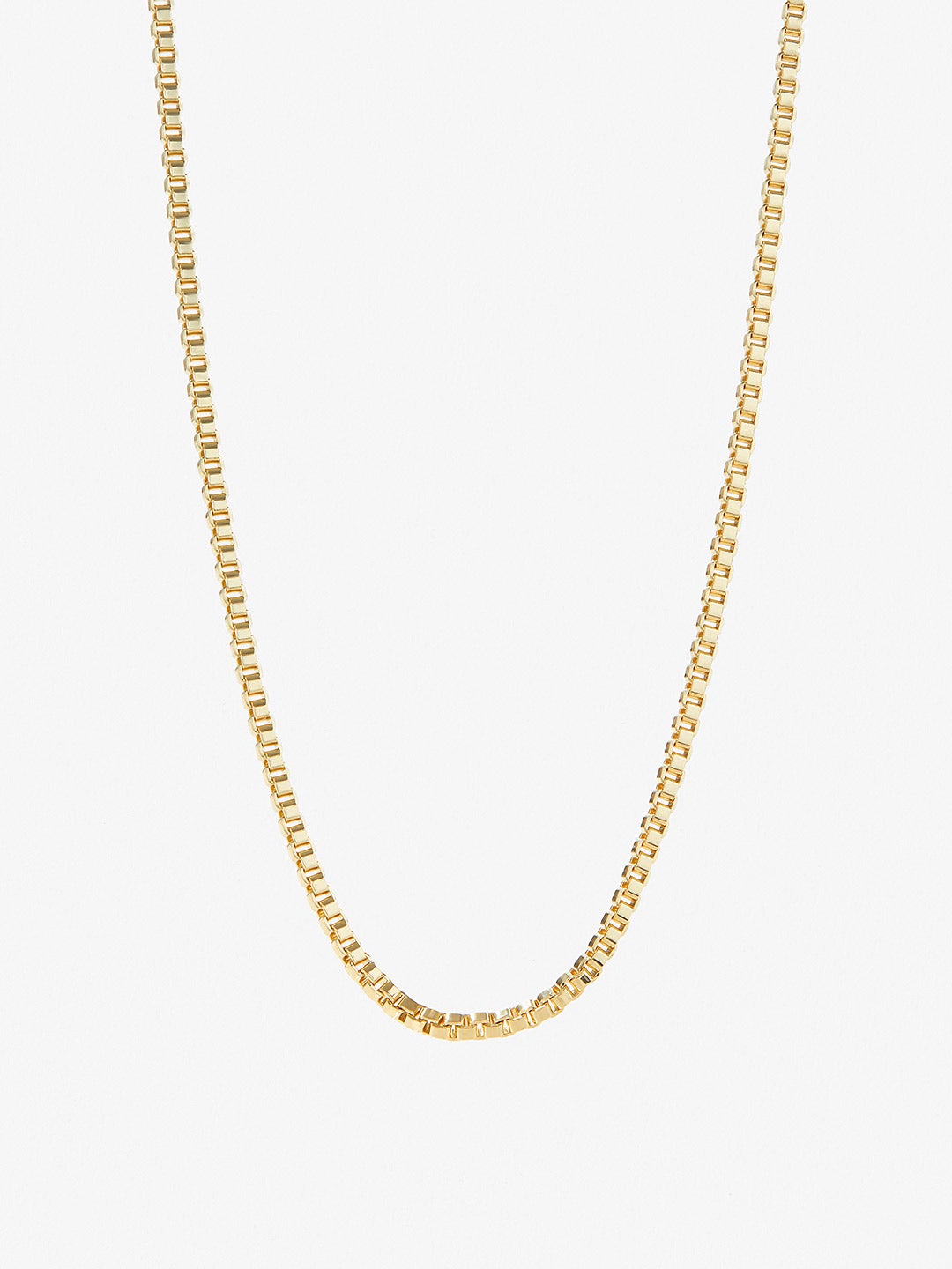 Ana Luisa Jewelry Necklaces Medium Chains Box Chain Necklace Shae Gold