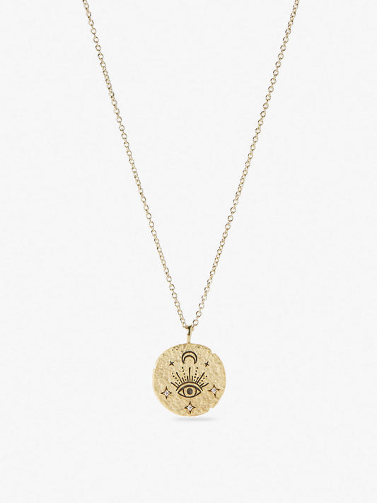Ana Luisa Jewelry Necklaces Pendants Gold Coin Necklace Spirit Pendant Gold