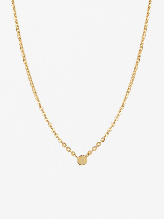 Ana Luisa Jewelry Necklaces Pendants Gold Disc Necklace Aaron Silver