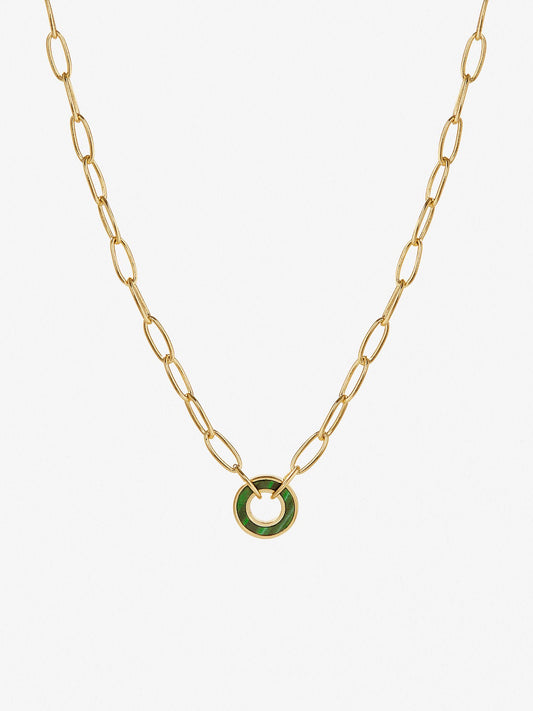 Ana Luisa Jewelry Necklaces Pendants Malachite Necklace Lucas Malachite Silver